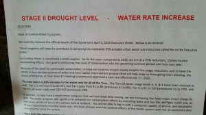 An example of water price increases in Santa Barbara County. Photo by Nate Emery.
